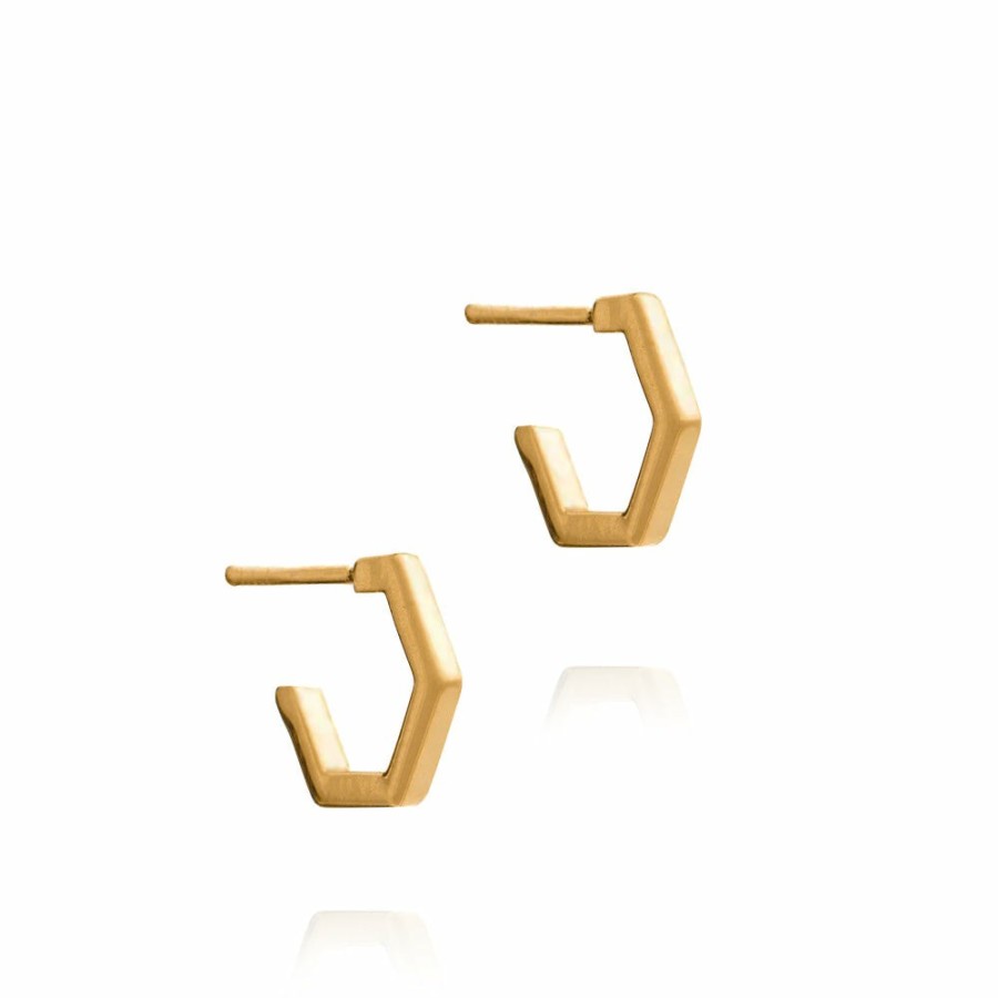 Category Vendor | Styled Hexagon Hoop Earring Set