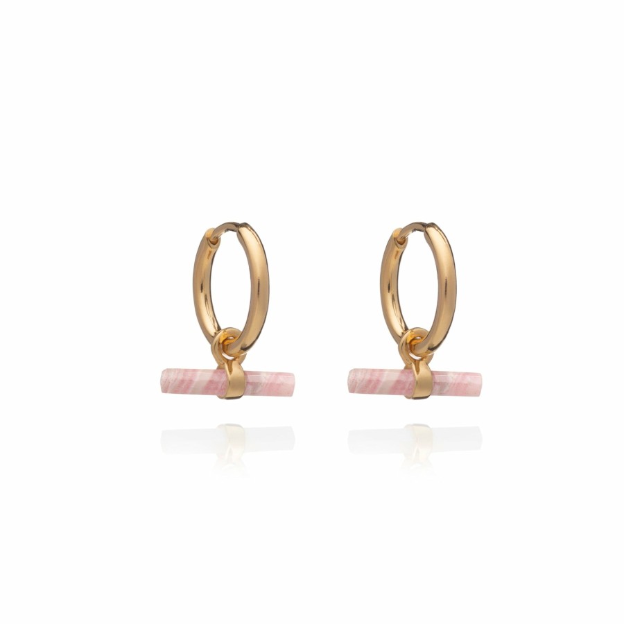 Category Vendor | Styled Rose T-Bar & Gold Huggie Hoop Set