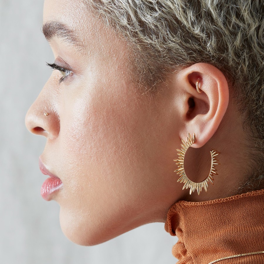 Category Vendor Statement Earrings | Electric Goddess Statement Hoop Earrings