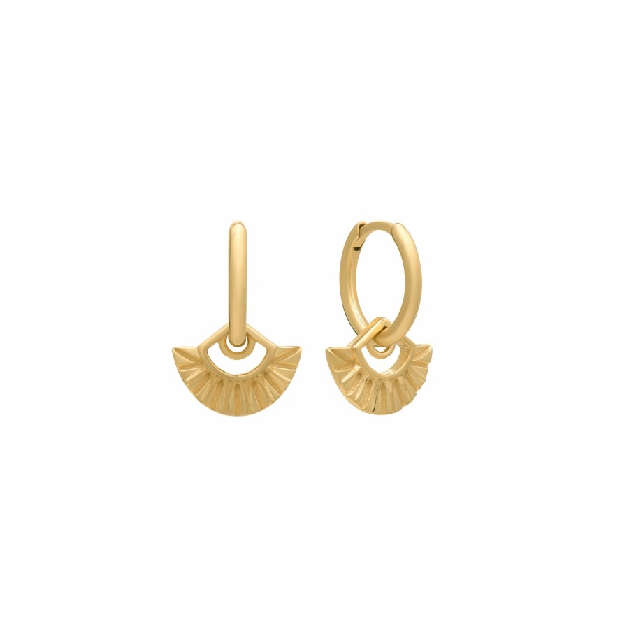 Category Vendor Hoop Earrings | Deco Fan Hoop Earrings