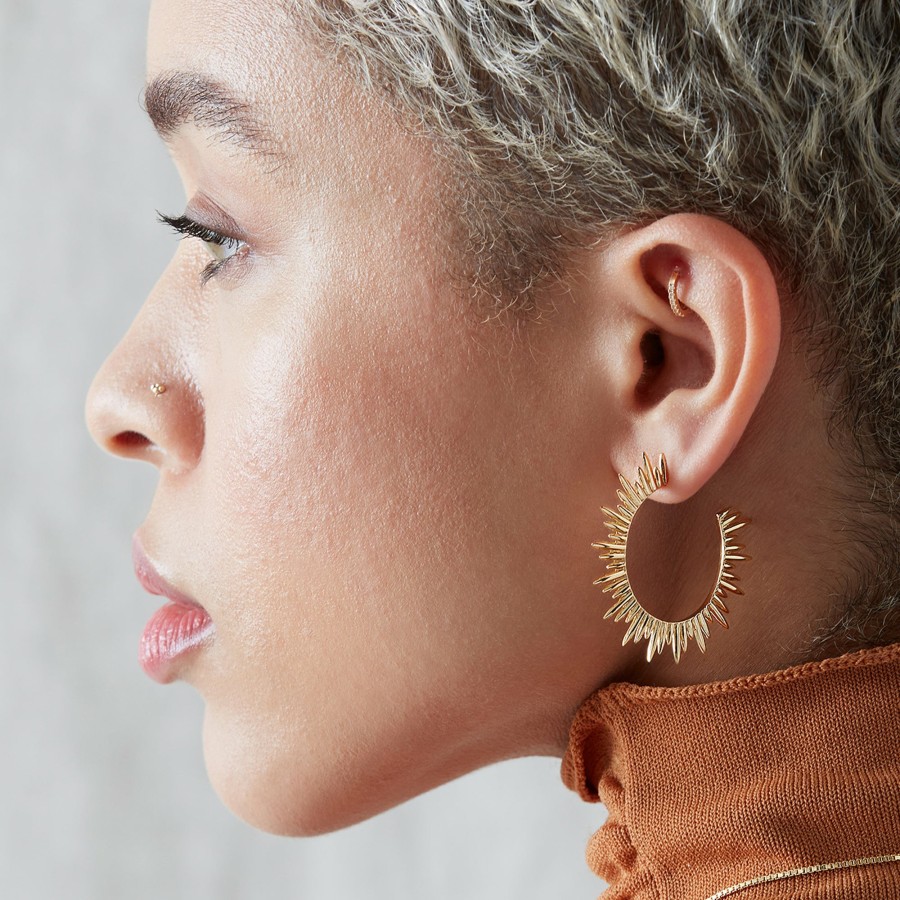 Category Vendor Statement Earrings | Electric Goddess Statement Hoop Earrings