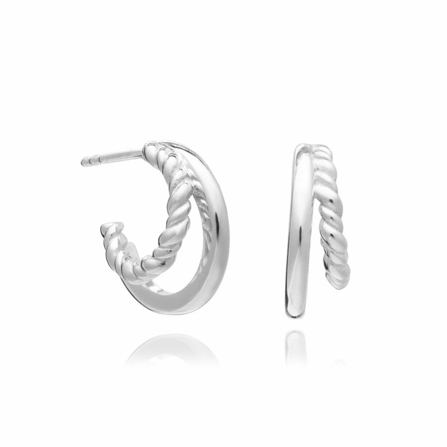 Category Vendor Hoop Earrings | Illusion Huggie Hoop Earrings