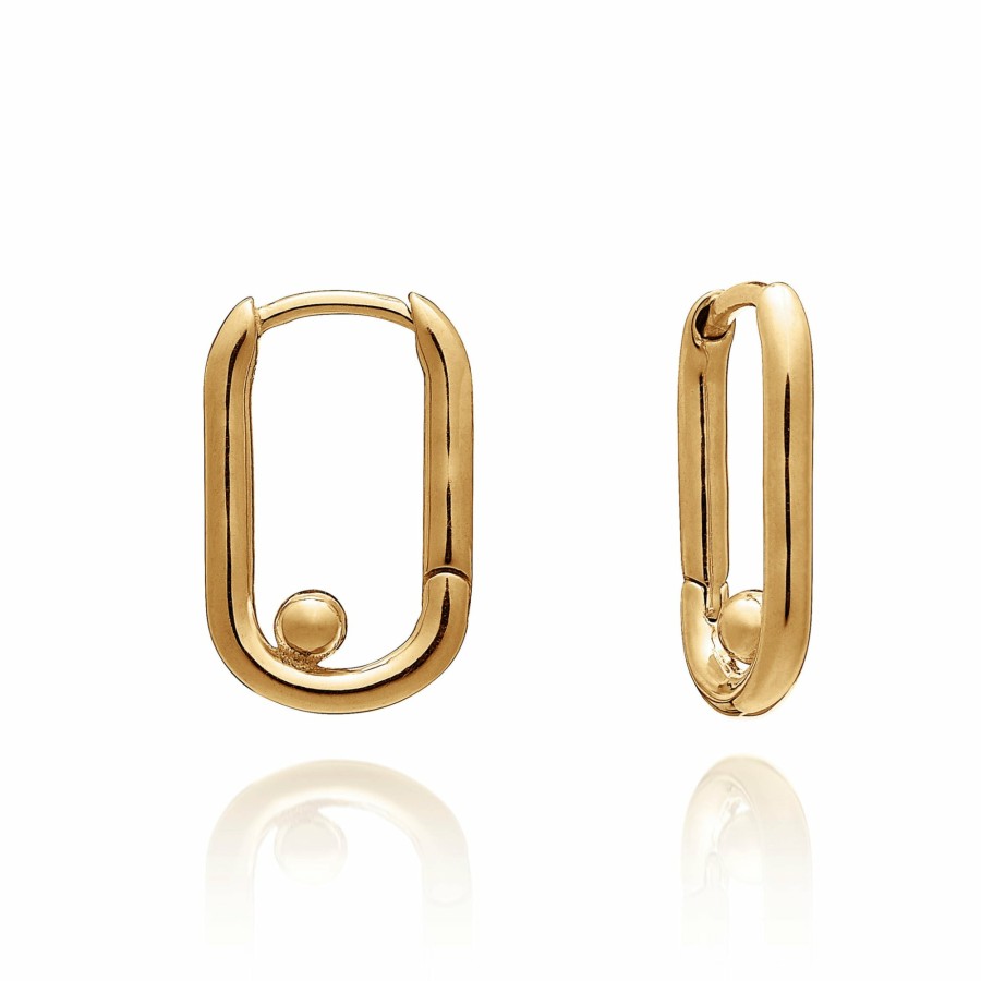 Category Vendor Statement Earrings | Stellar Hardware Huggie Hoop Earrings