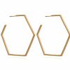 Category Vendor Hoop Earrings | Oversized Hexagon Hoop Earrings